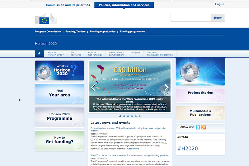 H2020 website image